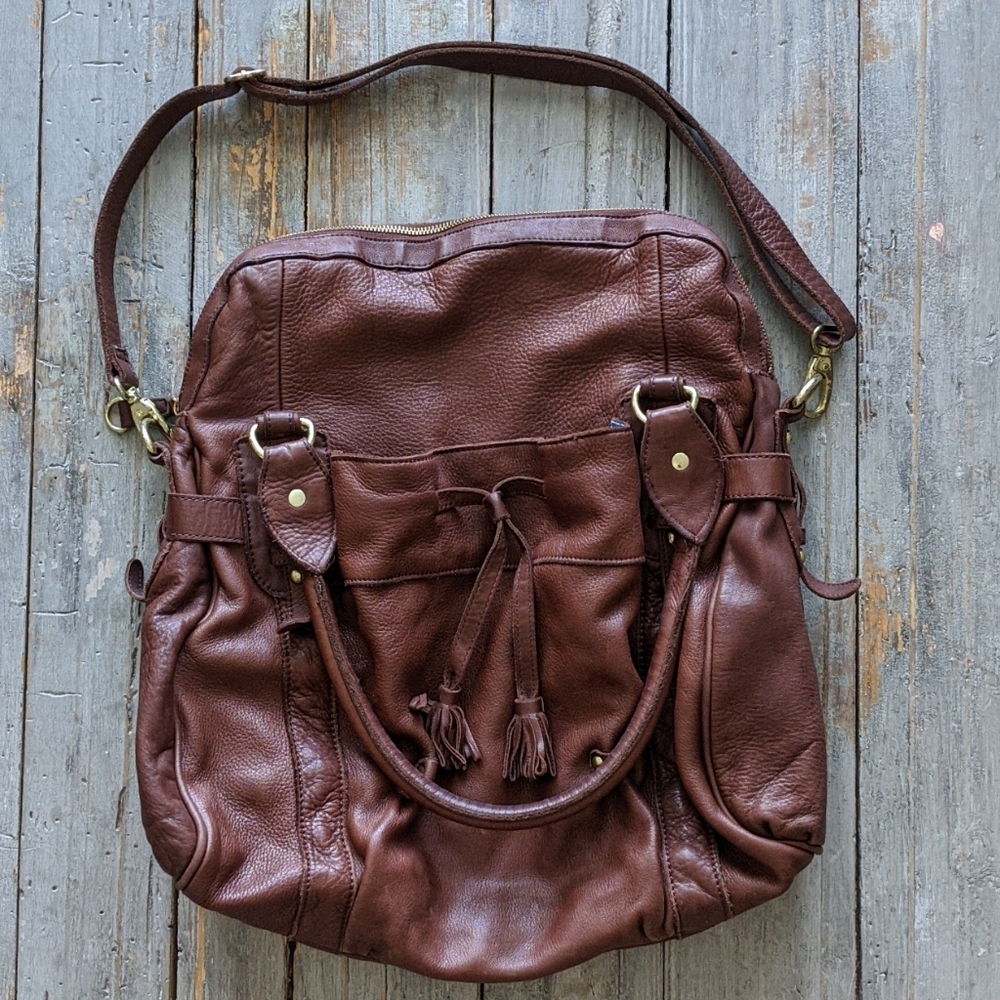 Anthropologie Schuler & Sons Leather Crossbody Bag